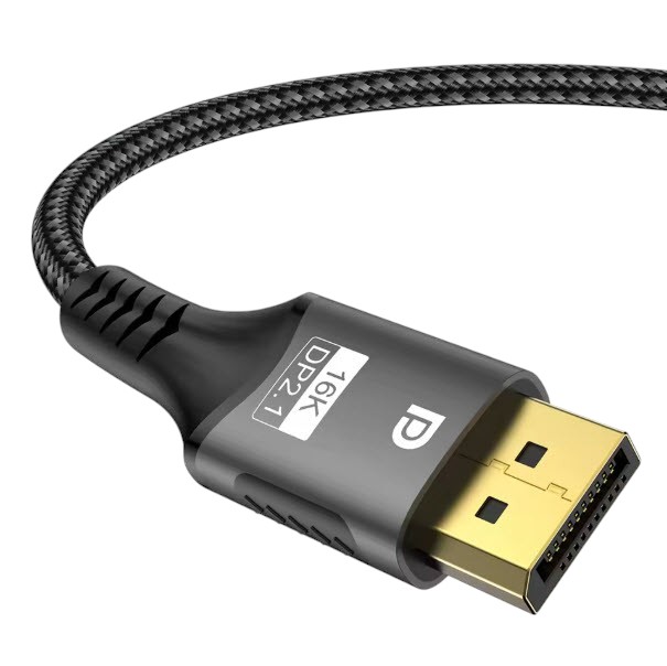 Cable DisplayPort 2.1 16K 8K 4K 240Hz DP Trenzado Gaming Monitor
