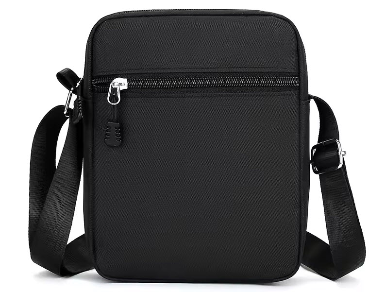 Bolso Cruzado Hombre Mini Bandolera Casual Morral Ajustable Negro