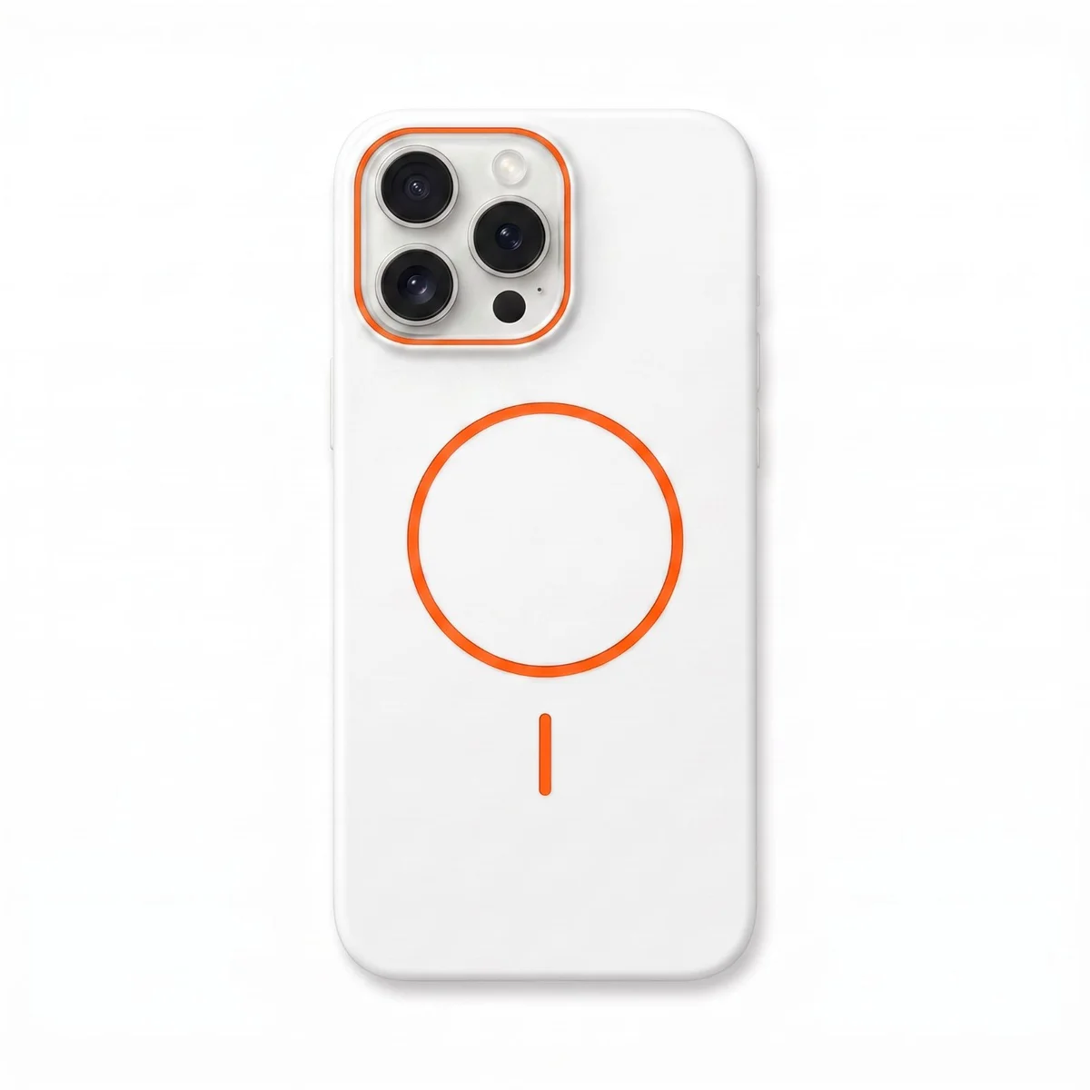 Forro iPhone 16 Pro Max Silicona Blanco MagSafe Antigolpes